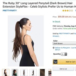 Pony tail beautiful never worn